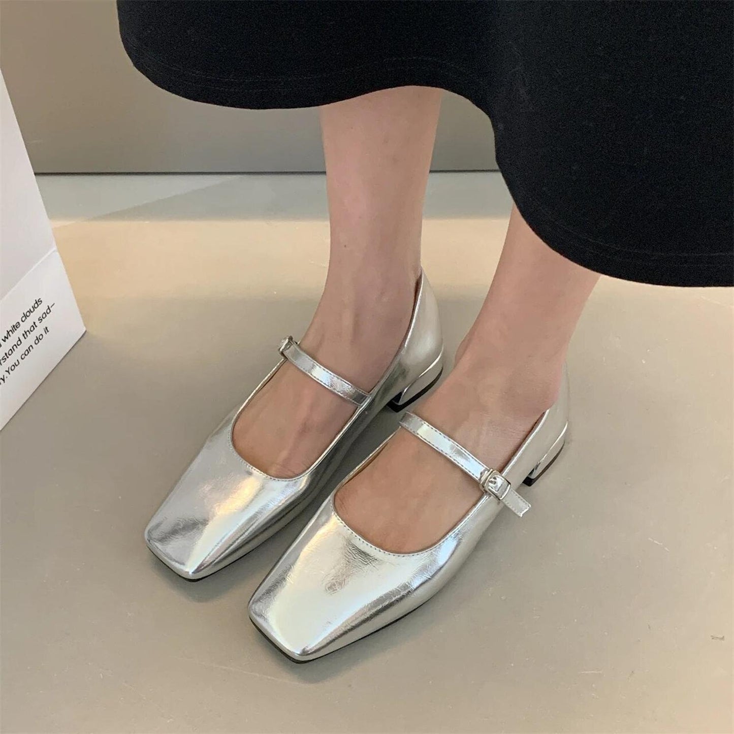 TINATII | Ballett Schuhe mit Schnalle für Damen