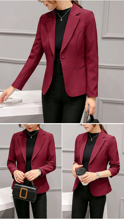 TINATII | Eleganter Kurz Blazer für Damen - Büro & Freizeit