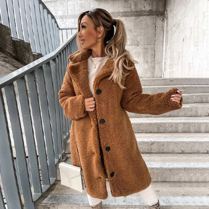 TINATII | Stylische Weiche Jacke - Teddymantel