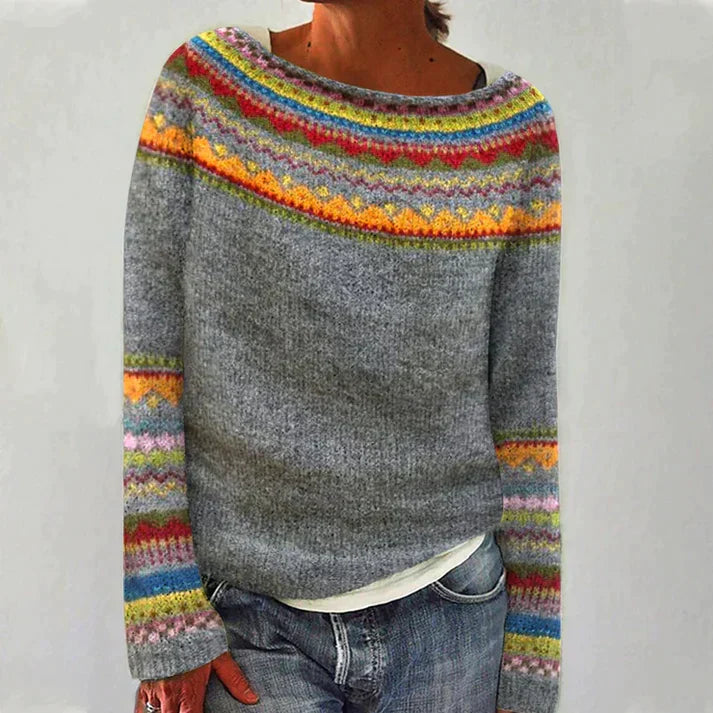 TINATII | Pullover mit langen Ärmeln und Druck