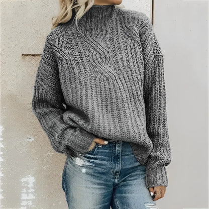 TINATII | Kuscheliger Strickpulli - Bequemer Strickpullover für Damen