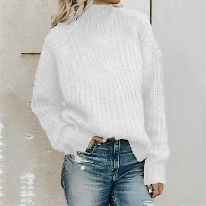 TINATII | Kuscheliger Strickpulli - Bequemer Strickpullover für Damen