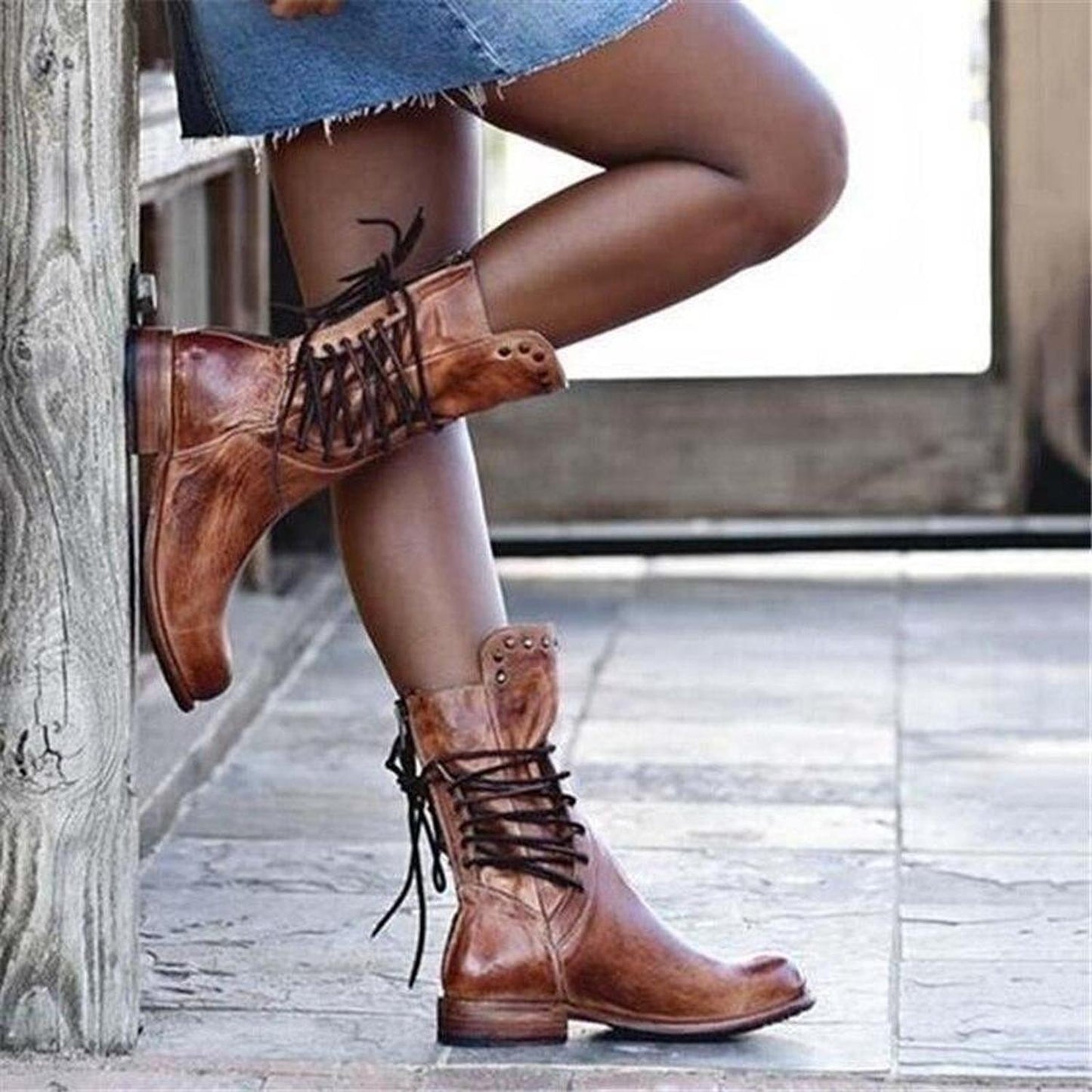 TINATII | Elegante Lederstiefel für Damen