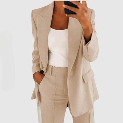 TINATII | Elegantes Damen Blazer Set mit Hose