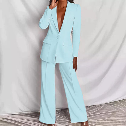 TINATII | Elegantes Set aus Blazer und Hose im modernen Design