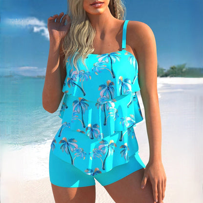 TINATII | Stilvoller blauer Tankini mit femininen Design