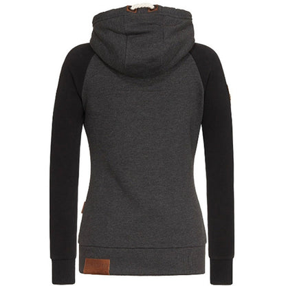 TINATII | Damen Hoodie mit Reißverschluss - Moderner Slim Fit