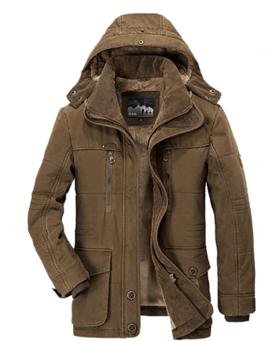 TINATII | Luxus Herren Fleece Winterjacke