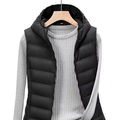 TINATII | Langer Bodywarmer - Bequeme, gefütterte Jacke für Damen