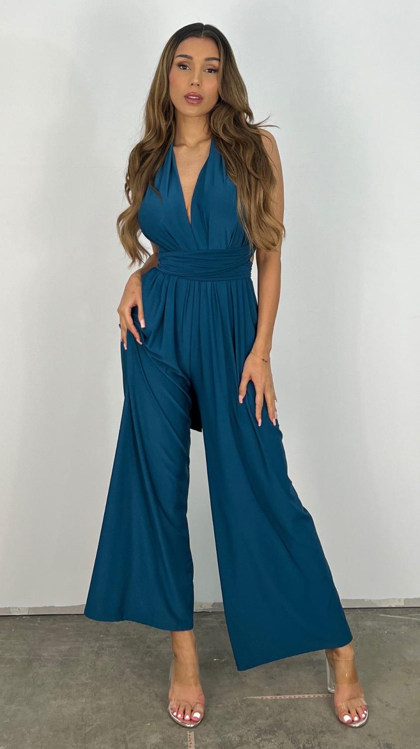 TINATII | Laure Jumpsuit - Modischer Einteiler mit weitem Bein