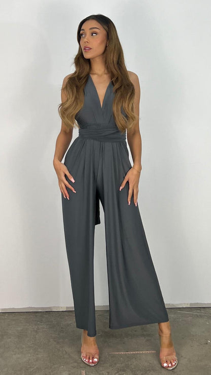 TINATII | Laure Jumpsuit - Modischer Einteiler mit weitem Bein