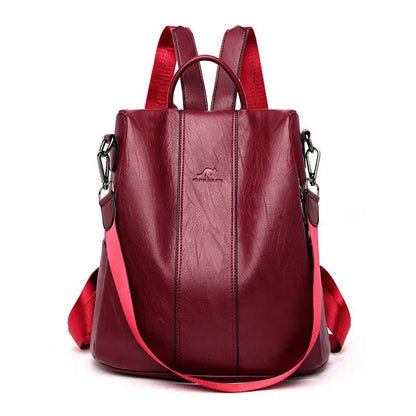 TINATII | Lederrucksack Damen: Sicher & Eleganter Rucksack aus Leder