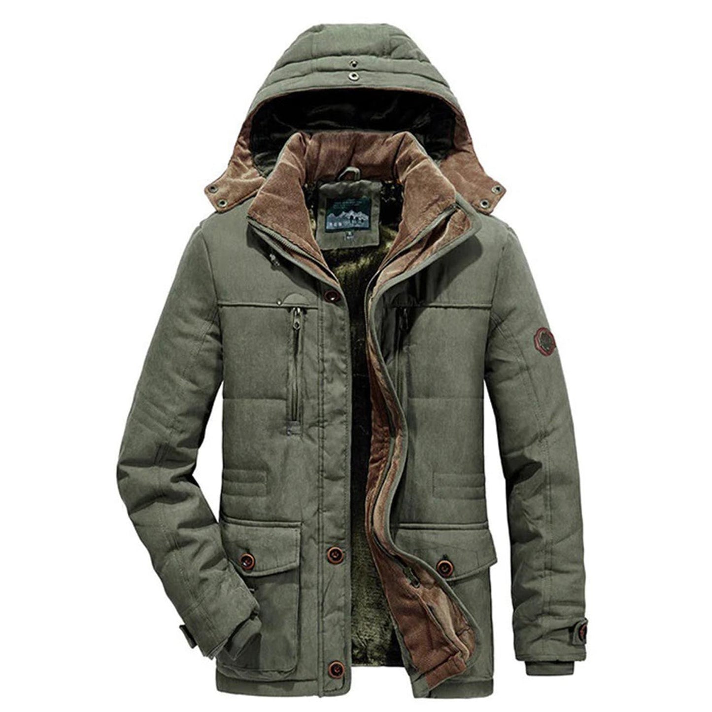 TINATII | Luxus Herren Fleece Winterjacke