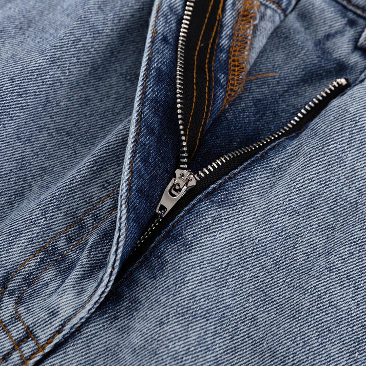 TINATII | Moderner Jeans-Midirock mit Frontschlitz