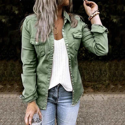 TINATII | Modische Damen Jeansjacke - Denim Outfit für jeden Anlass