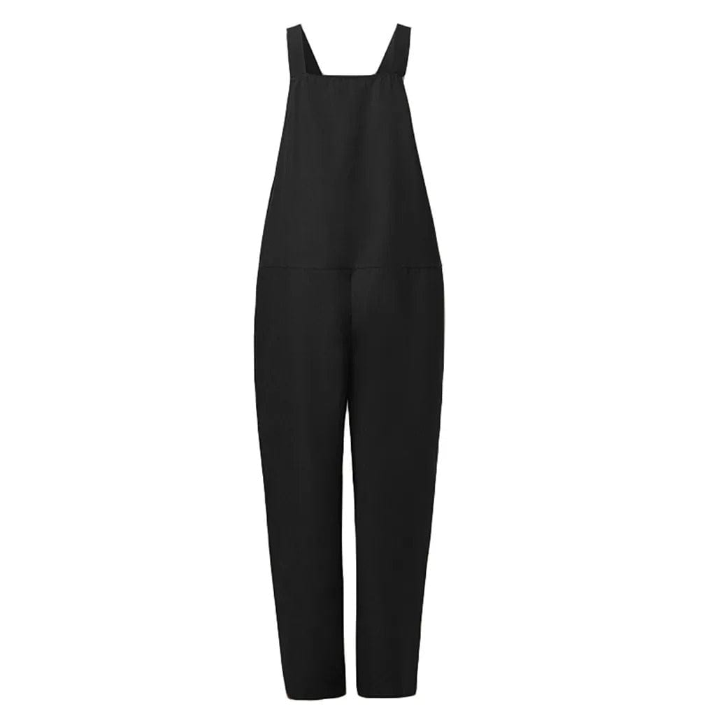 TINATII | Baumwoll Leinen Overall Jumpsuit