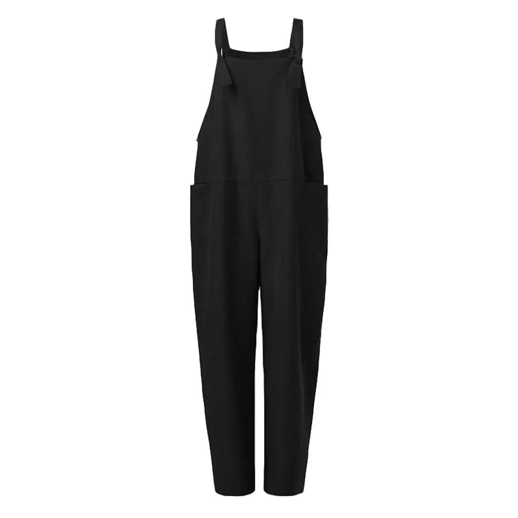 TINATII | Baumwoll Leinen Overall Jumpsuit