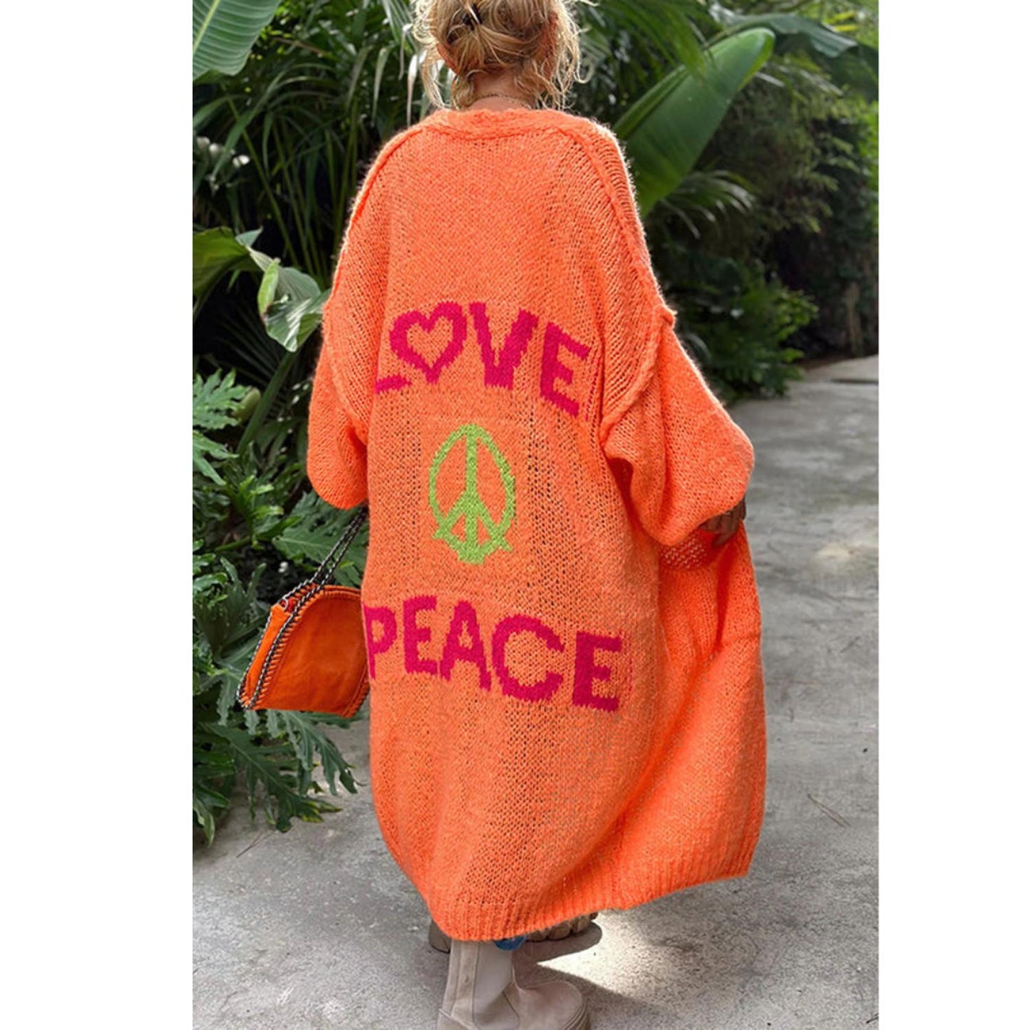 TINATII | Peace Strickjacke - Ibiza