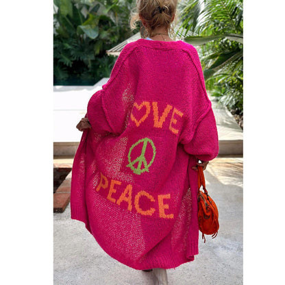 TINATII | Peace Strickjacke - Ibiza