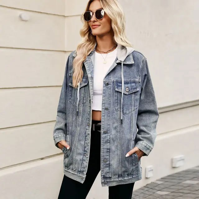 TINATII | Vintage Jeansjacke für Unter Mantel – Stilvoll durch den Winter