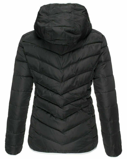 TINATII | Warme Freizeit Steppjacke mit Kapuze