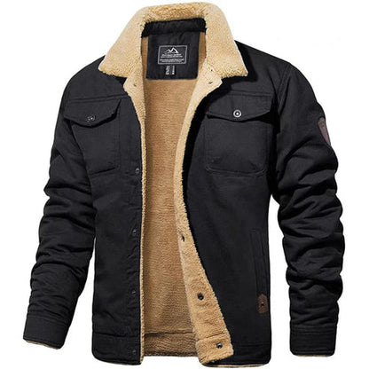 TINATII | Sherpa Fleece Bomberjacke mit Thermowolle-Futter