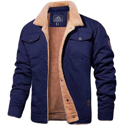 TINATII | Sherpa Fleece Bomberjacke mit Thermowolle-Futter