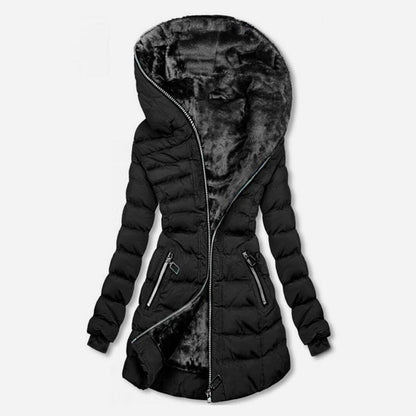 TINATII | Stylische lange Winterjacke für Damen