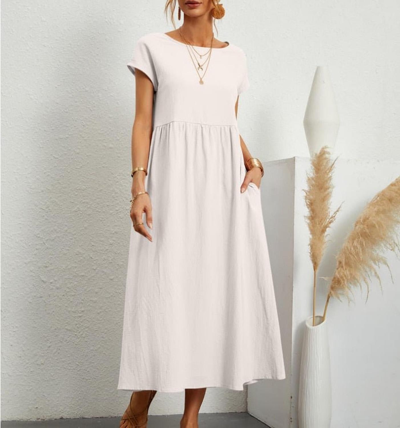 TINATII | Stylisches Sommerkleid - Elegantes Maxi Kleid für den Sommer