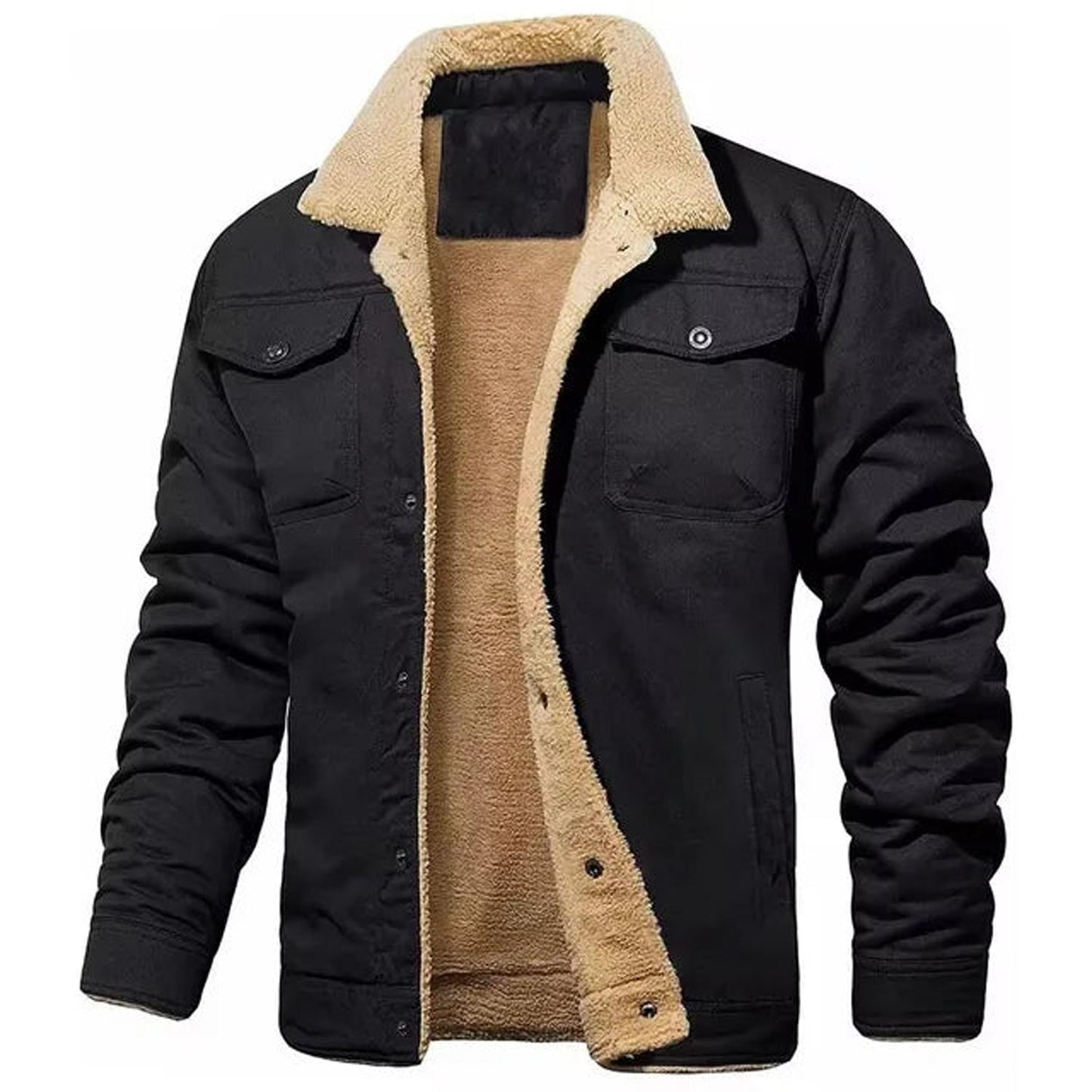 TINATII | Taktische Bomberjacke für Herren - Herbst & Winter Fleece Jacke