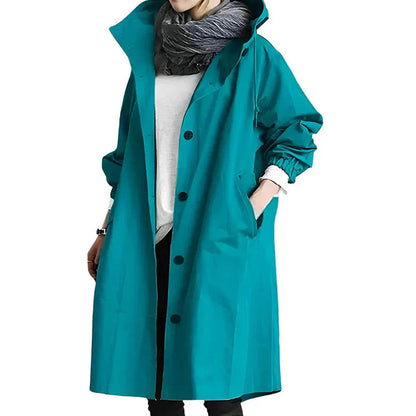 TINATII | Wasserdichte Damen Regenjacke mit Kapuze für Outdoor-Aktivitäten