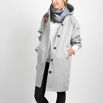 TINATII | Wasserdichte Damen Regenjacke mit Kapuze für Outdoor-Aktivitäten