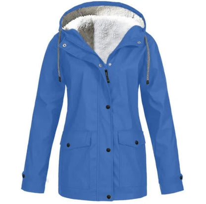 TINATII | Wind- und wasserdichte Outdoor Jacke mit Fleece-Futter für Damen