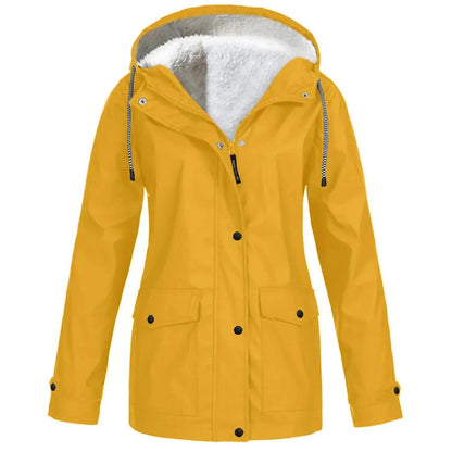 TINATII | Wind- und wasserdichte Outdoor-Jacke mit Fleece-Futter