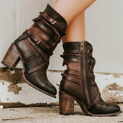 TINATII | Winter Damen Lederstiefel