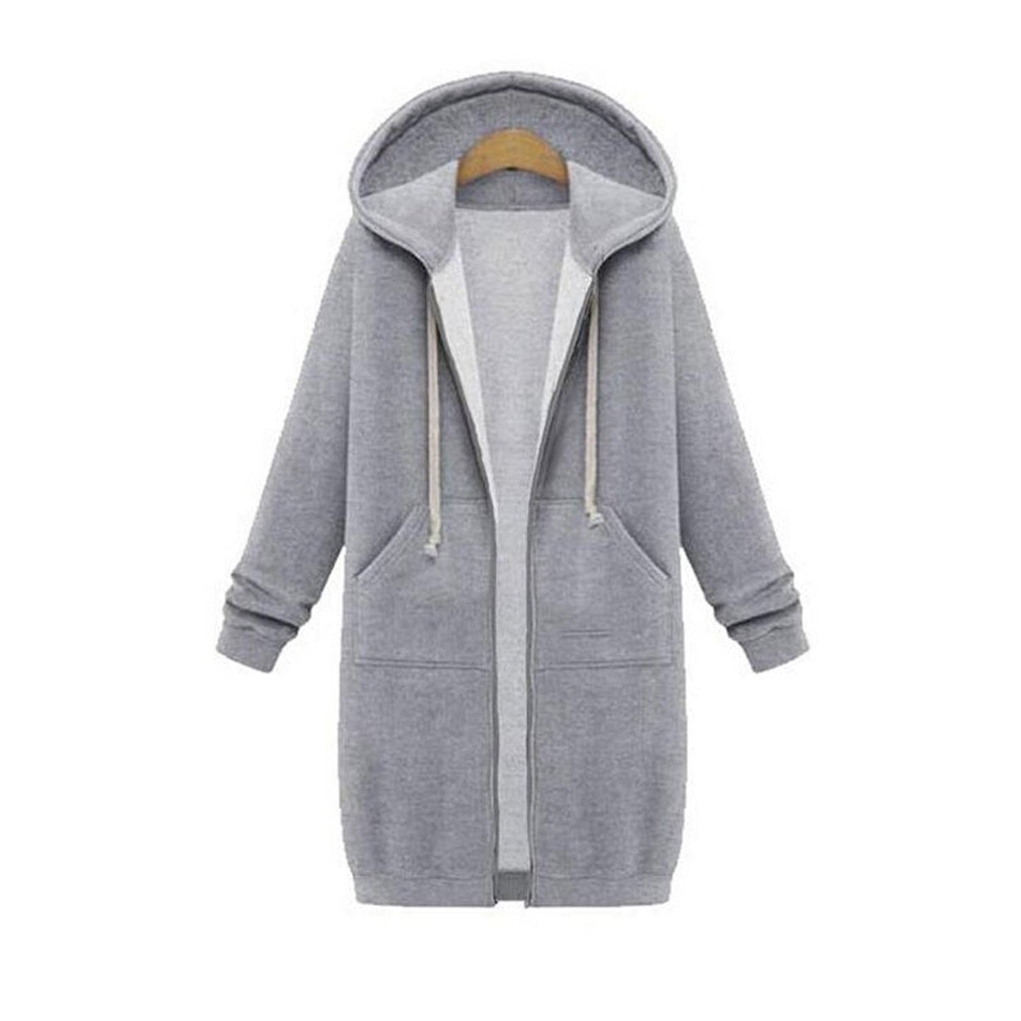 TINATII | Winter Zip-Up Sweatshirt aus Polyester – Bequem & Stilvoll