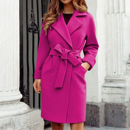 TINATII | Wintermantel Trenchcoat mit Knopfleiste in bunten Farben