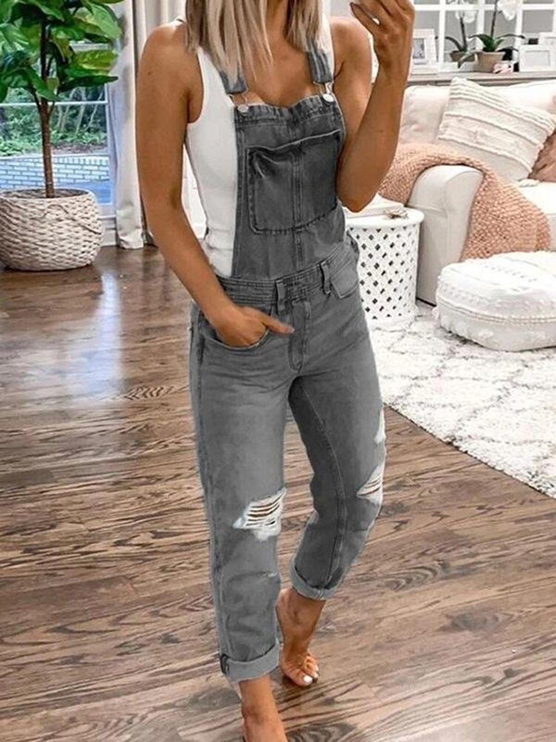 TINATII | Zerrissener Damen Overall