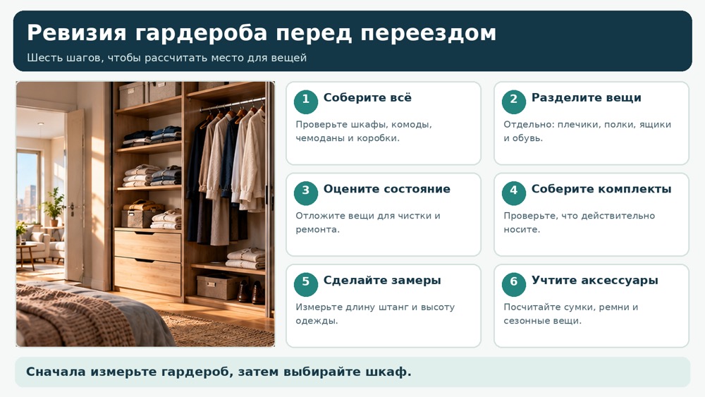 Ревизия гардероба начинается не с расхламления